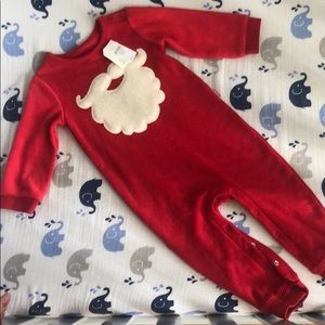 GAP cozy fleece baby body suit - Christmas baby outfit - warm / winter onesie
